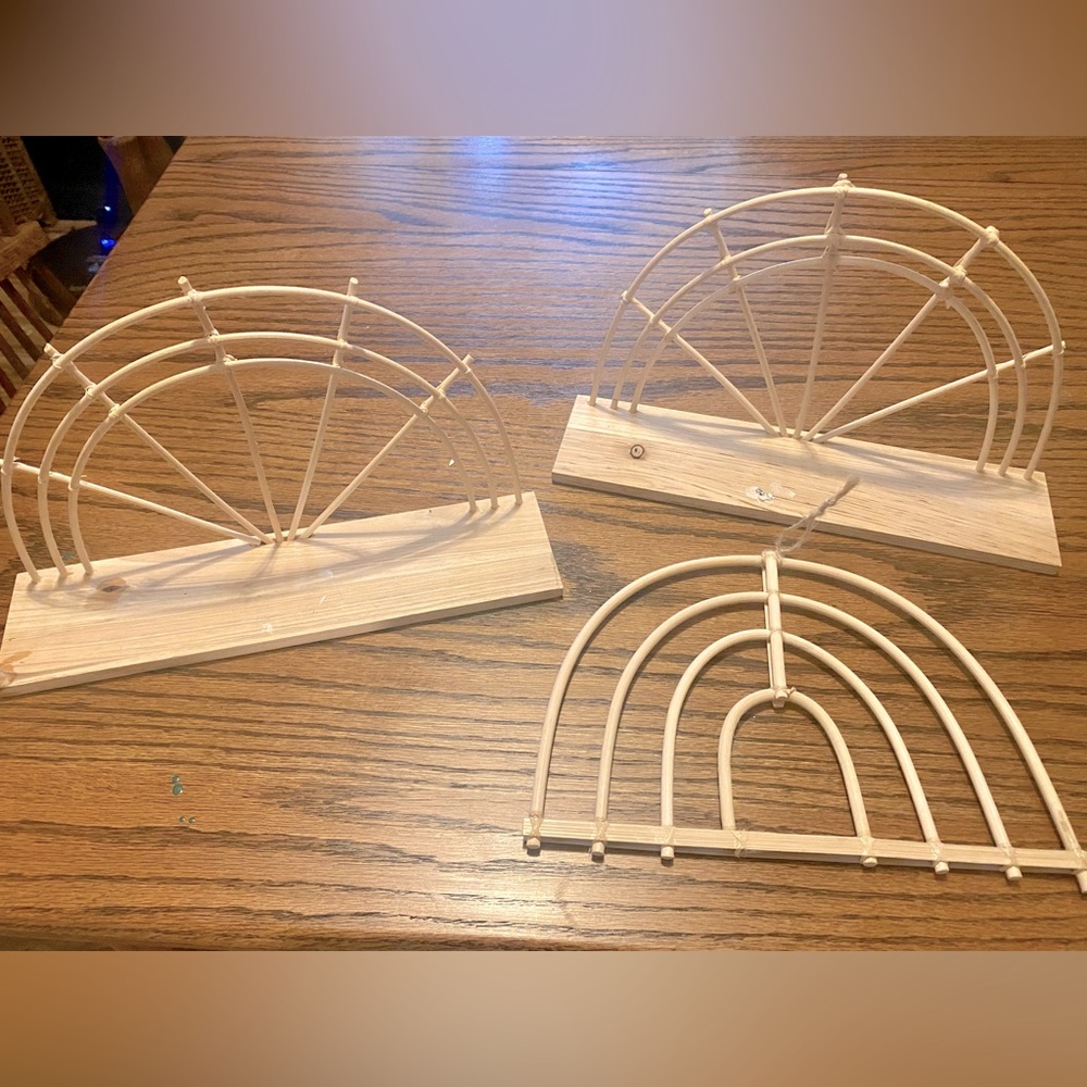 Wooden Boho Rainbow Wall accents